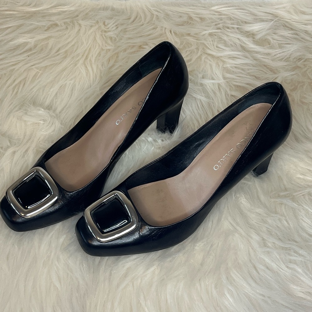 Franco Sarto Black Ursa Pumps sz 8 1/2